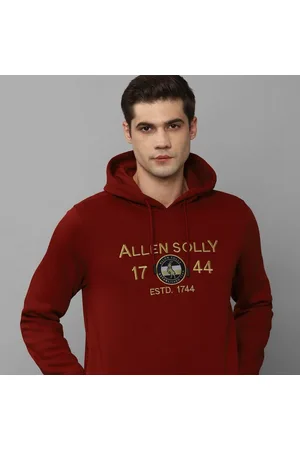 Buy Allen Solly Men's Cotton Hooded Neck Sweatshirt
