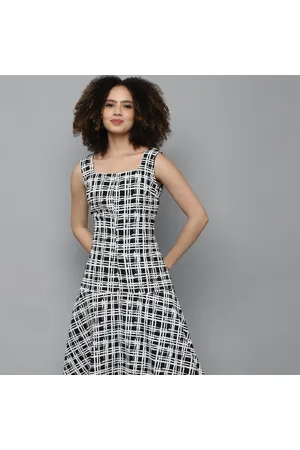 Women Black Print Casual Dress