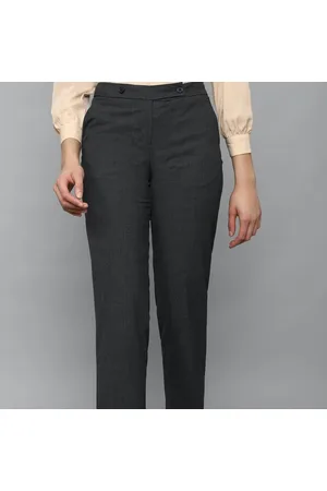 Allen Solly Black High Rise Trousers