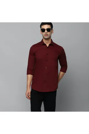 Full & Long Sleeves Shirts in Red color for men