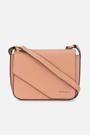women peach casual sling bag
