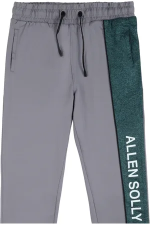 Buy Men Textured Slim Fit Grey Track Pants Online - 287263 | Allen Solly