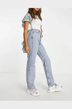 Weekday Rowe Extra high waist straight fit jeans in summer
