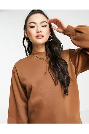 Threadbare Dixie oversized sweater in chocolate