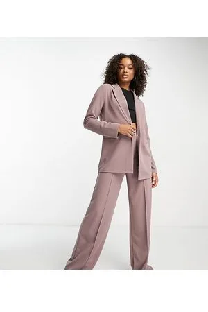 ASOS DESIGN jersey shimmer suit kickflare pant in gold | ASOS