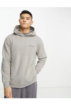 Abercrombie & Fitch Trend logo hoodie in beige