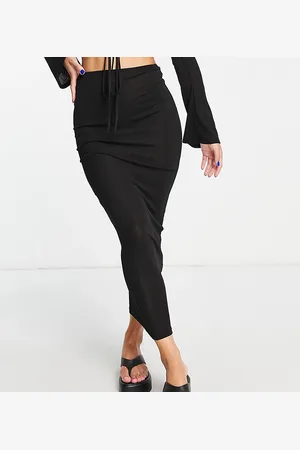 Catch Loose knit maxi beach skirt co-ord in