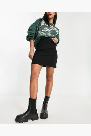 Miss Selfridge High waist mini skirt in