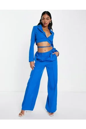 Unique 21 Tie waist wide leg tailored trouser co ord in