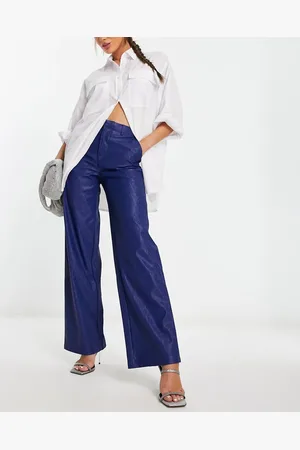 NA-KD X Mimi AR co-ord oversized tailored trousers in dark