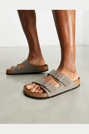 Birkenstock Arizona birko-flor sandals in stone