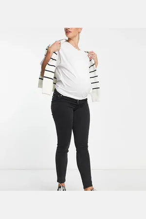 ASOS ASOS DESIGN Maternity ultimate skinny jeans in washed with over the bump