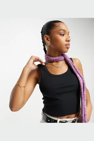 COLLUSION Rib vest top in