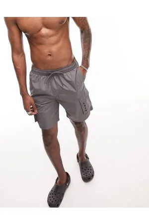 Topman Cargo swim shorts in