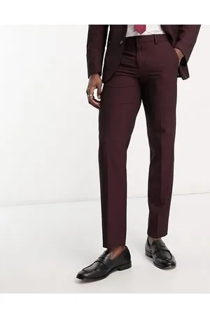 burgundy suit | Burgundy suit, Green trousers outfit, Burgundy trousers