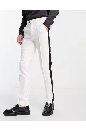 Men White Skinny Jeans Slim Fit Mens Denim Pants Pencil Pants New 2019  Korean Fashion Elastic White Jeans Free Shipping  Jeans  AliExpress
