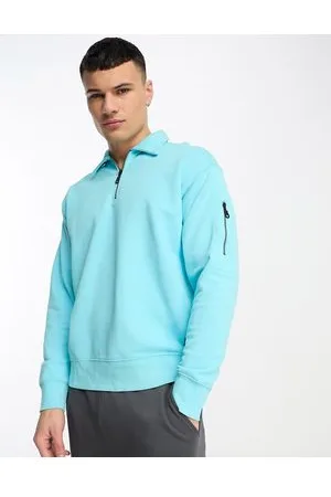 ASOS Sweatshirt With Half Zip And Collar