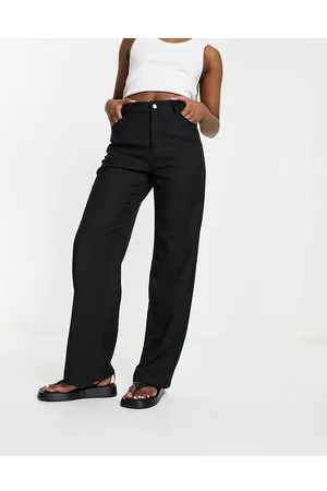 Monki Straight leg tailored trousers in