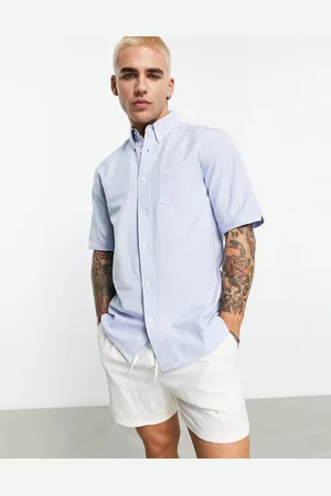 Fred Perry Short sleeve oxford shirt in light