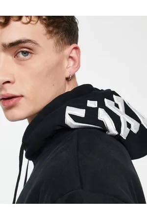 Sixth June Gothic embroidered hoodie in