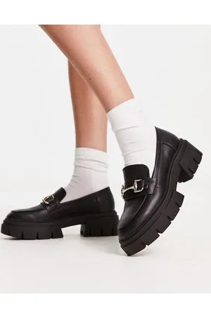 Schuh Lola chunky loafer with trim in