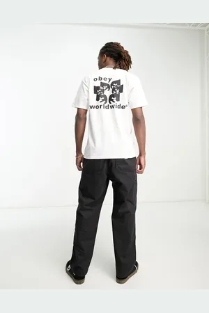 Obey Worldwide eyes backprint t-shirt in