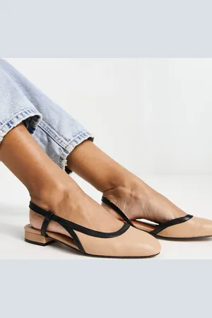ASOS Latte round toe sling back ballet in beige