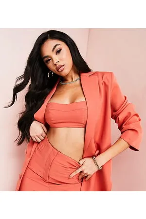 ASOS Co-ord suit jacket in cinnamon