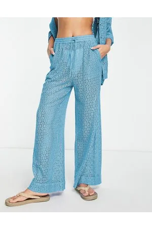 Damson Madder Chloe co-ord trouser in cobalt