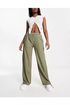 Cicy Bell Womens High Rise Trousers Relaxed Fit India  Ubuy