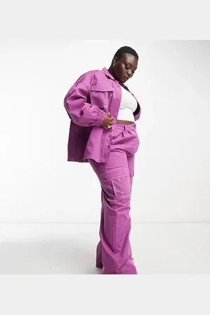 Native Youth Straight leg twill cargo trouser co-ord in