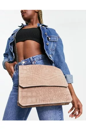 Urban Code Urbancode Leather Black Flapover Shoulder Bag, $359 | Asos |  Lookastic