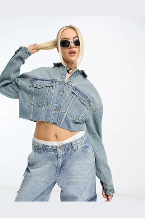 Dr Denim Denim cropped jacket in mid