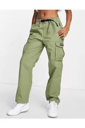 Straight Cargo Trousers Green  NAKD