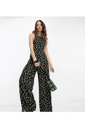 Reclaimed Sleeveless jumpsuit in floral