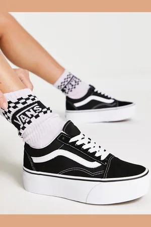Vans Old Skool Stackform trainers in black and