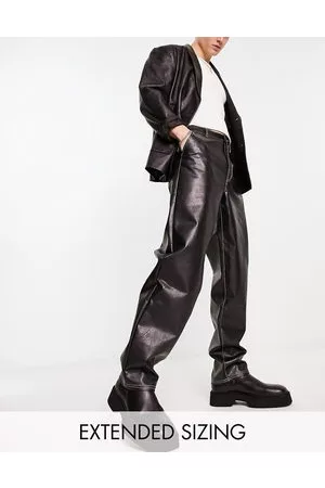 ASOS Baggy leather look trousers in