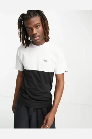 Vans Colourblock t-shirt in black and
