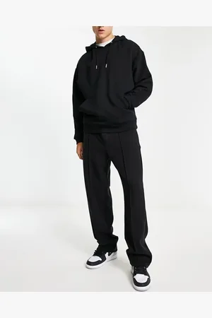 Weekday Ken straight leg joggers in black