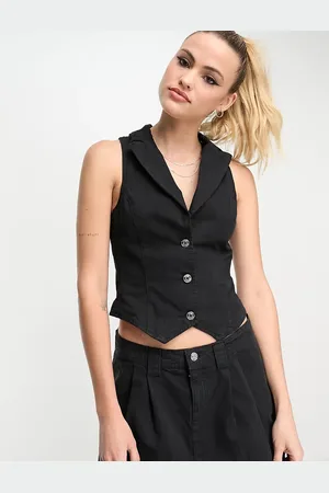 ASOS ASOS DESIGN Tall mini waistcoat in co-ord