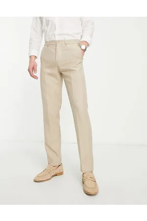 Only & Sons Slim fit suit trouser in beige