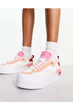 Lacoste Ziane platform trainers in white | ASOS