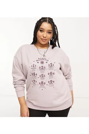 Heartbreak Plus Angel numbers graphic sweatshirt in washed