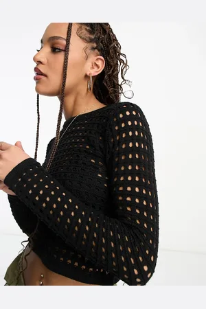 New Look Open knit boxy jumper in