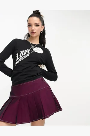 Moschino Cloud logo jersey top in
