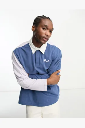 Weekday Caleb rugby polo shirt in colourblock