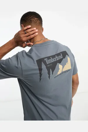 Timberland T-shirt in mountain back print in