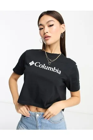 Columbia Training CSC Sculpt cropped short sleeve t-shirt in khaki  Exclusive at ASOS