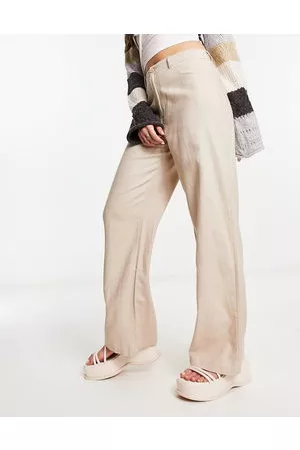 High Waisted Wide Leg Trousers  Beige  women  8 products  FASHIOLAin
