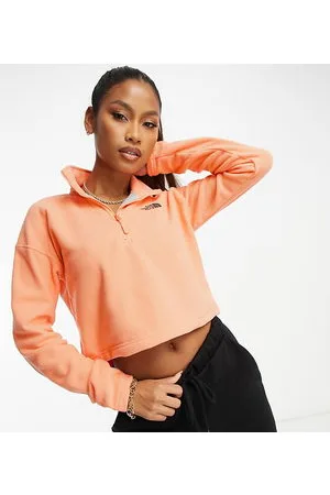 Orange cropped hoodie outlet women's